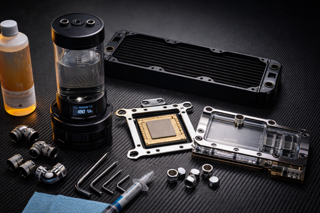 LG 45 inch 240Hz OLED gaming monitor with Angry Miao Cyberboard keyboard and Focal Utopia headphones